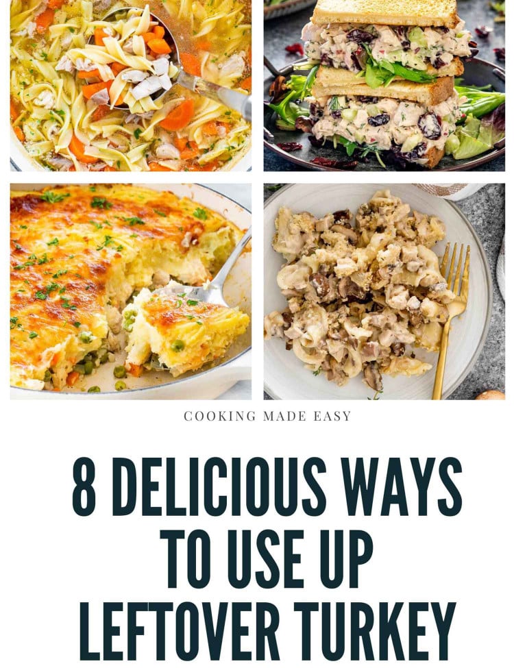 8 delicious ways to use up leftover turkey.
