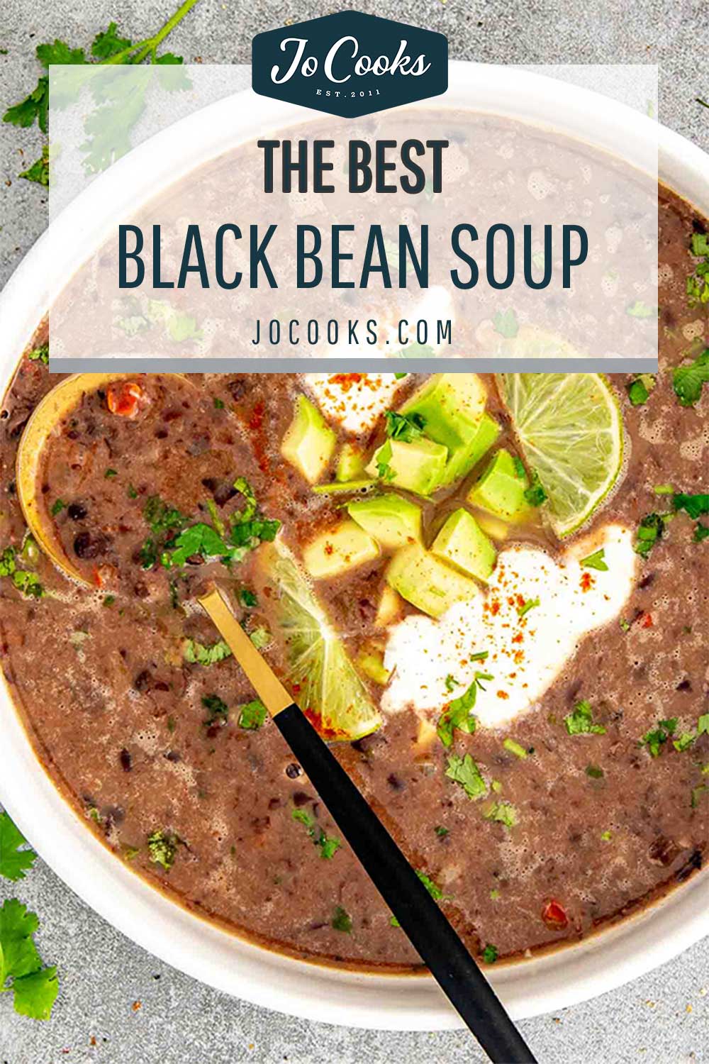 pin for black bean soup.