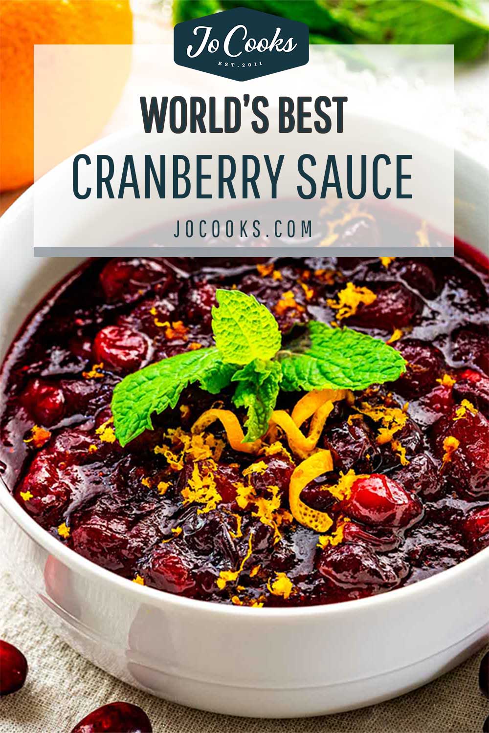 pin for cranberry sauce.